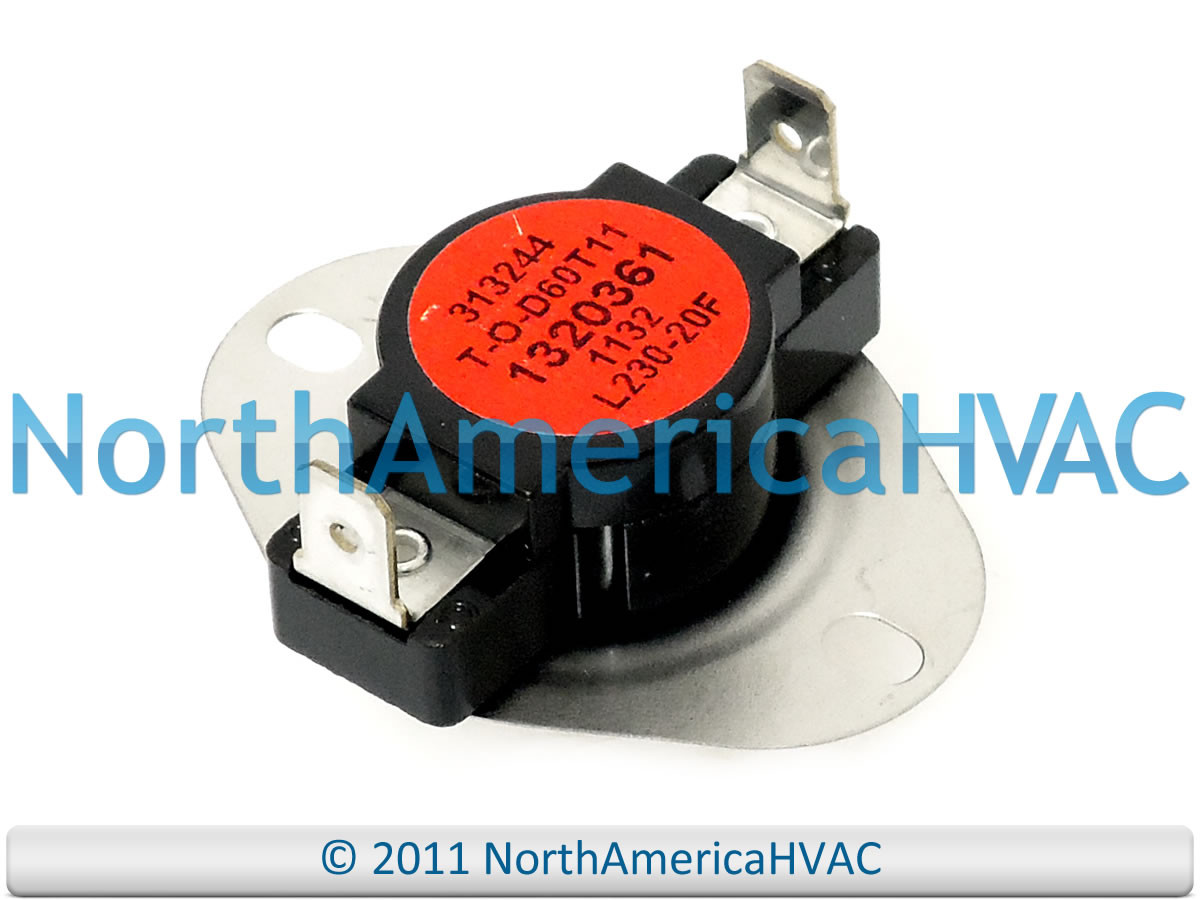OEM ICP Heil Tempstar Furance Limit Switch 230 L230-20F Replaces